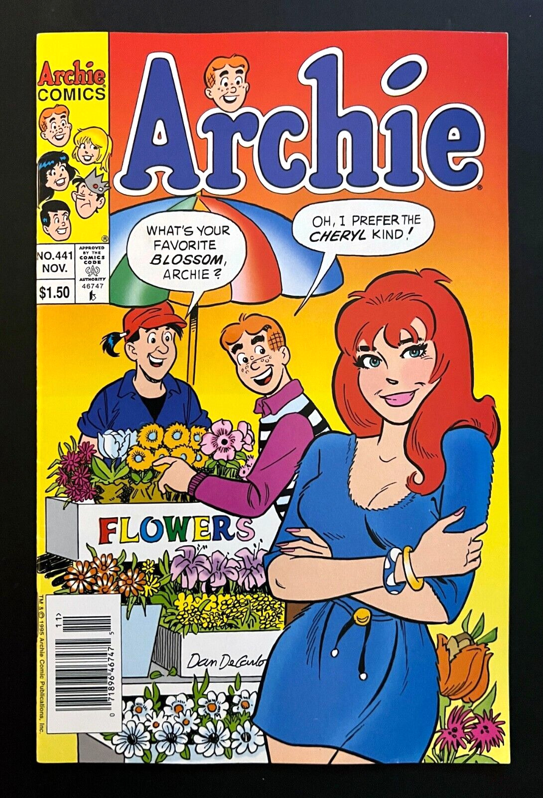 ARCHIE #441 Rare Newsstand Cheryl Blossom By Dan DeCarlo Cover 1999