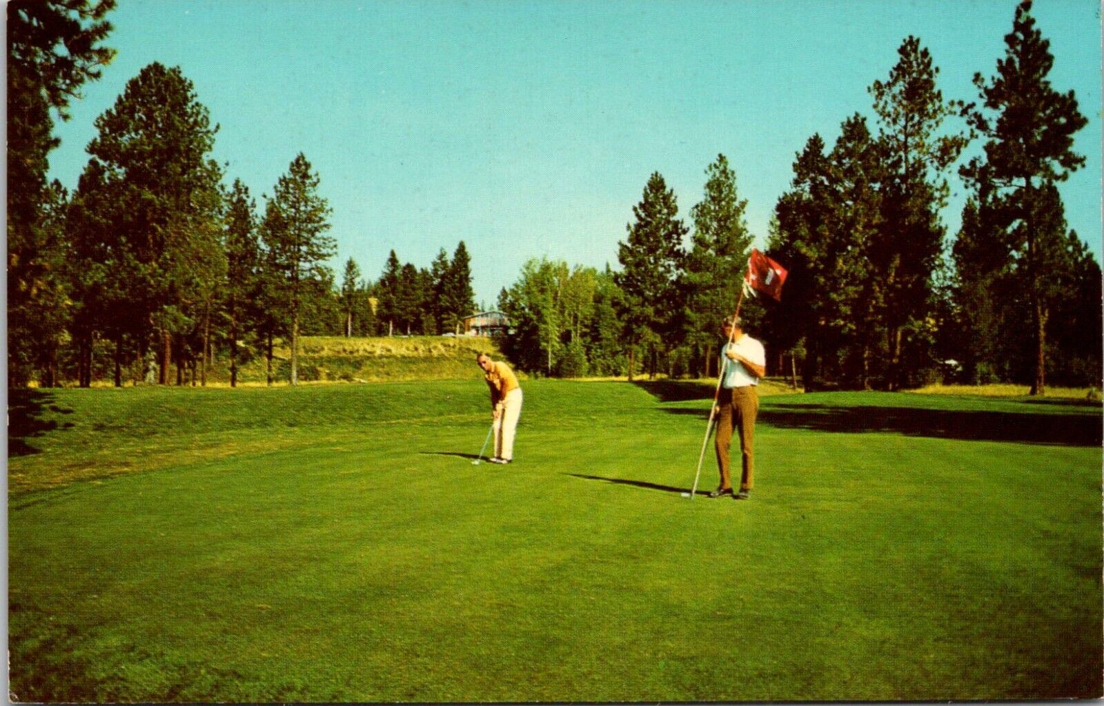 Kimberley British Columbia BC Canada Golf Course Country Club Golfers Postcard
