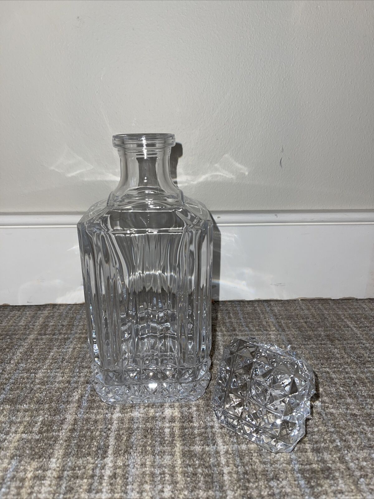 Cristal d\'Arques DURAND TUILLERIES VILLANDRY Cut Crystal DECANTER France Glass
