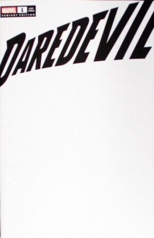 Daredevil #1 Blank Variant Cover