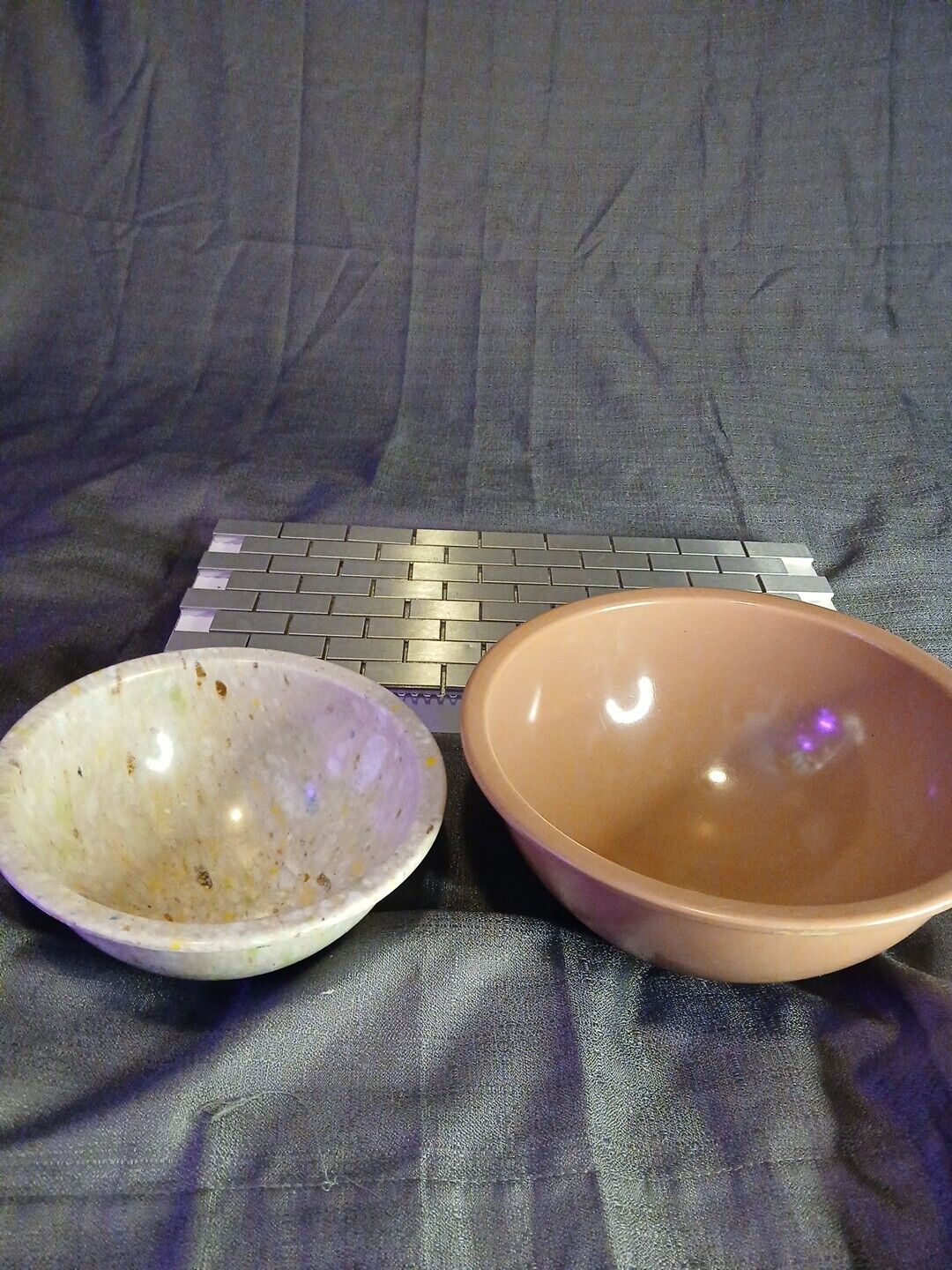 Texas Ware 111 Confetti And 118 Melamine Mixing Bowl VINTAGE Lot 2 