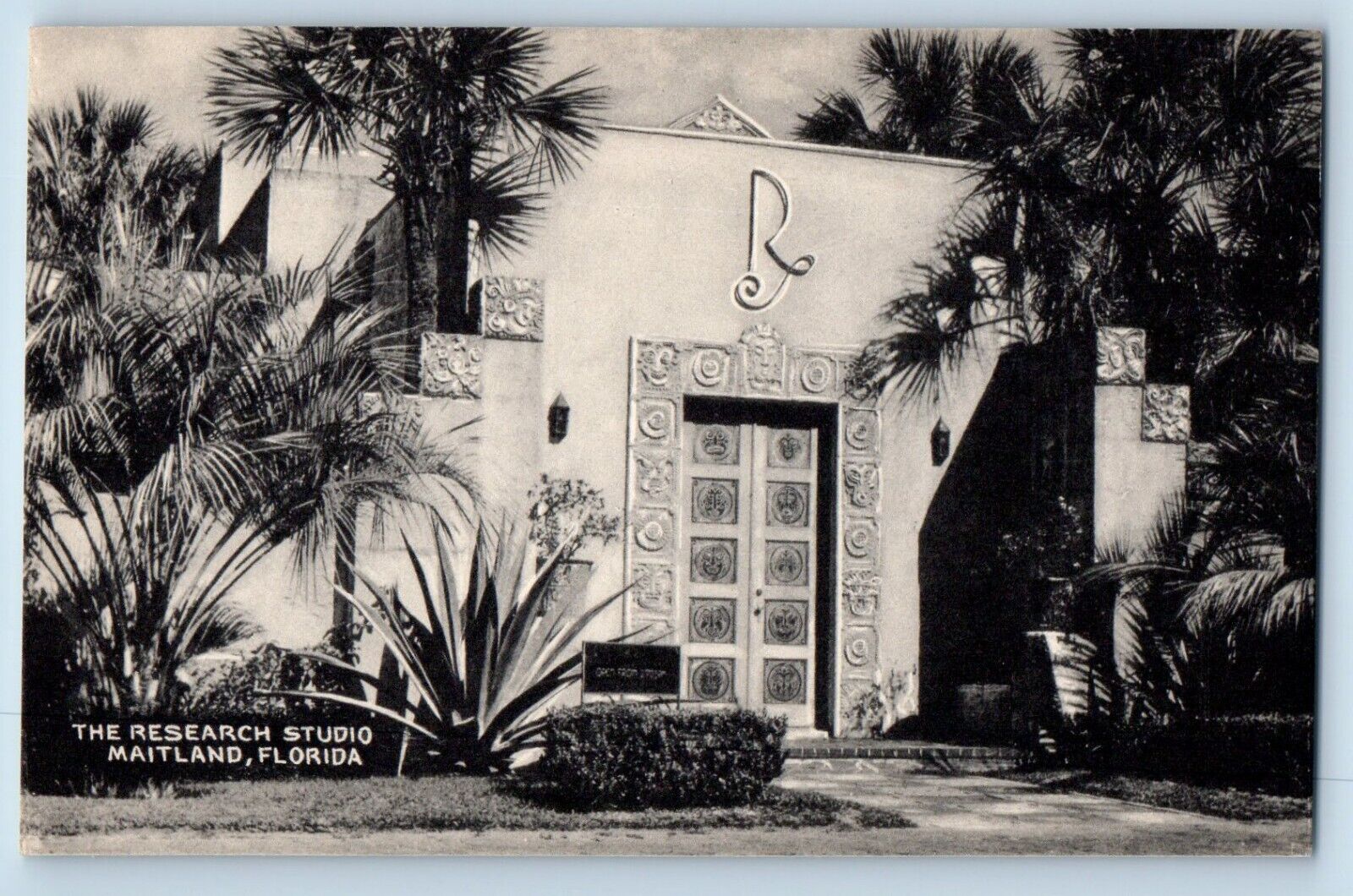 Maitland Florida Postcard Research Studio Exterior Building 1940 Antique Vintage