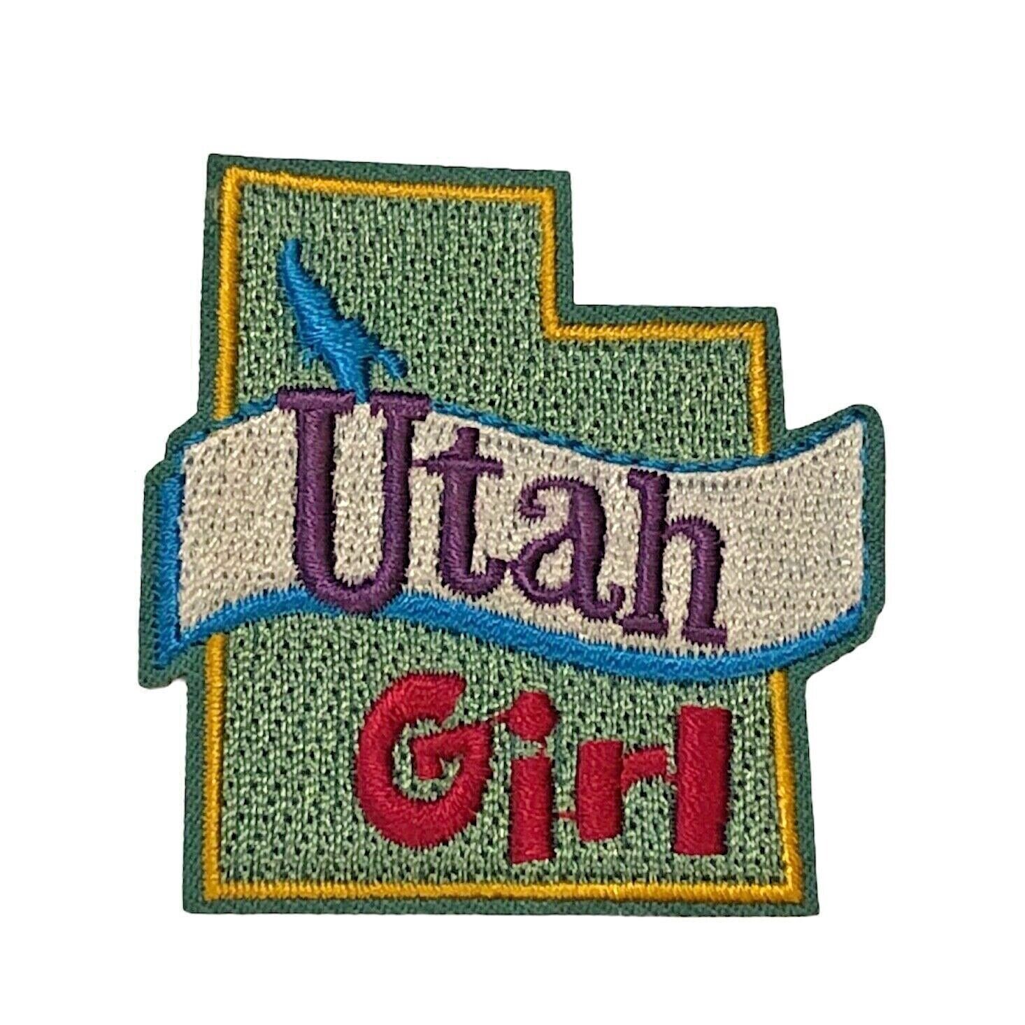 Utah Girl scouting style State Badge 2 inch Patch AVA2378 F2D32J
