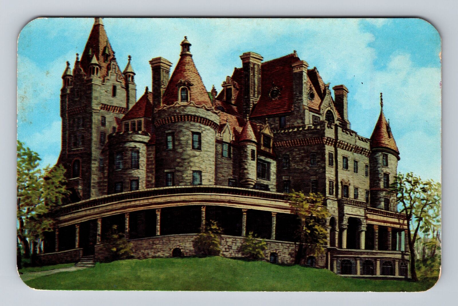 Thousand Islands NY-New York, Boldt Castle Heart Island Antique Vintage Postcard
