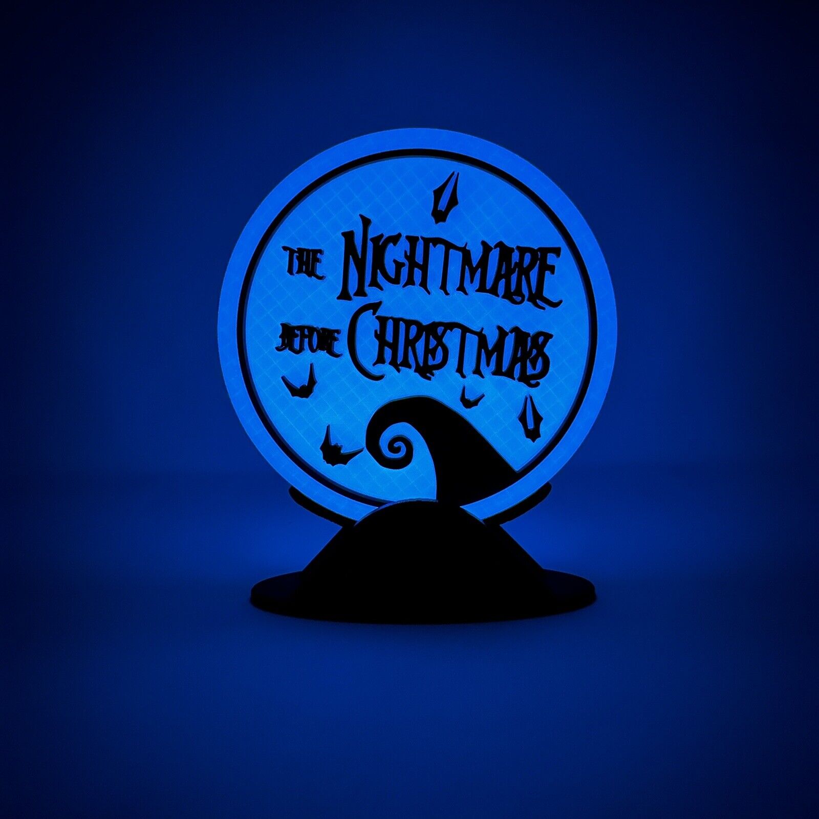 3D Printed THE NIGHTMARE BEFORE CHRISTMAS (GITD) FanSign for your collectibles