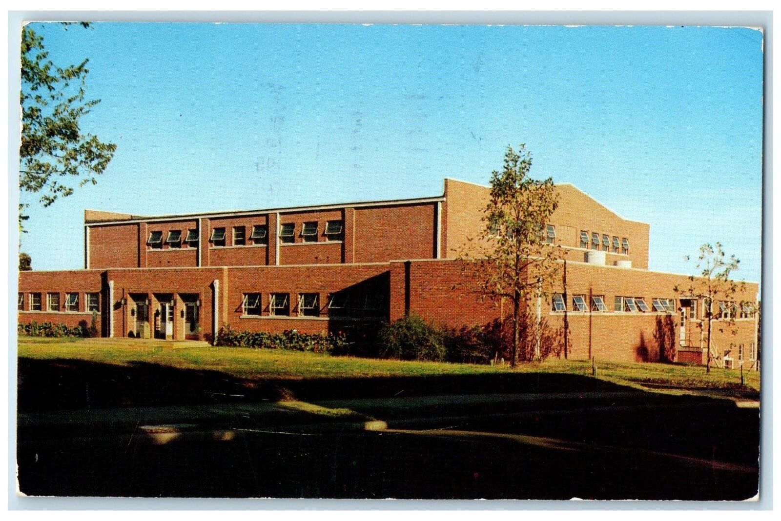 1958 Fisk University Gymnasium Exterior Nashville Tennessee TN Posted Postcard