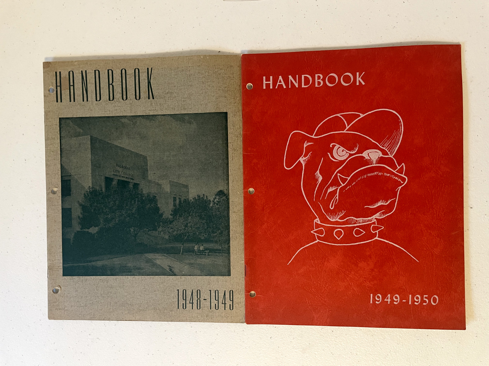 Pasadena City College Handbook student 1948 1949 1950 vintage guidebook code map