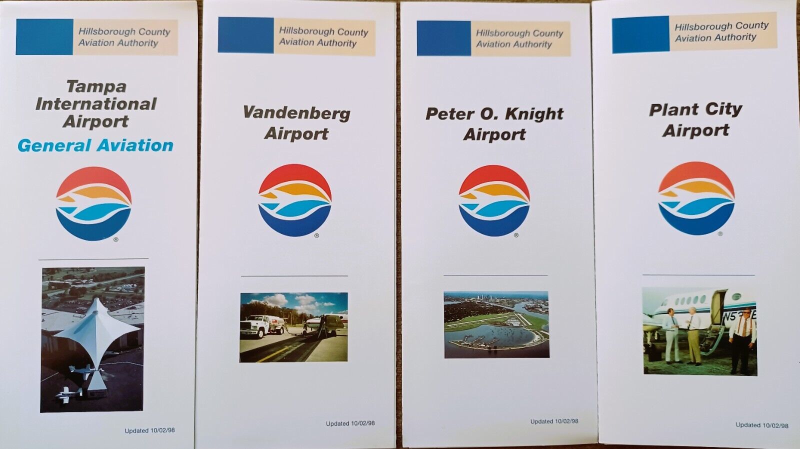TAMPA International Airport General Aviation & 3 Hillsborough County Brochures
