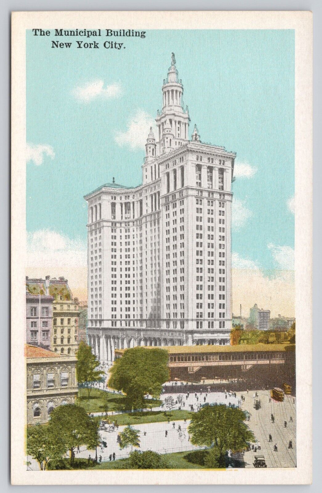 The Municipal Building New York City NY Vintage Postcard