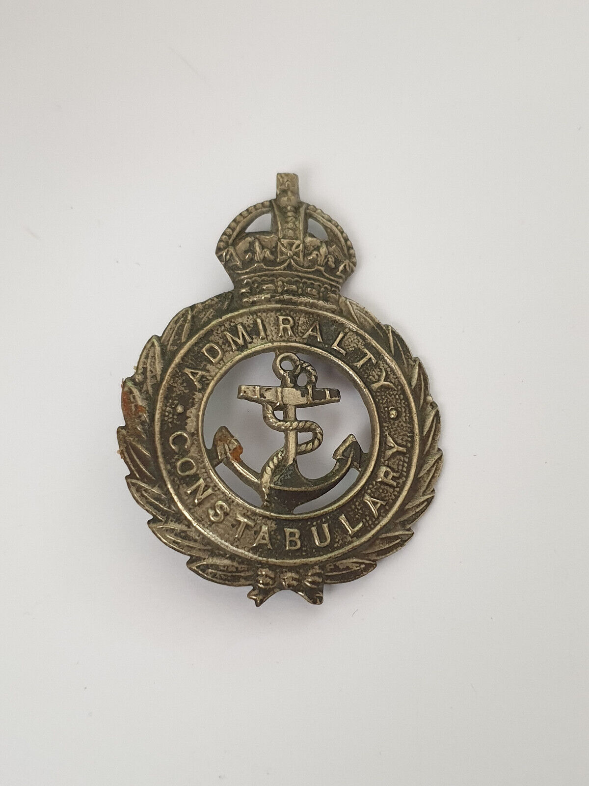 Original WW2 Obsolete Royal Navy Admiralty Constabulary Cap badge
