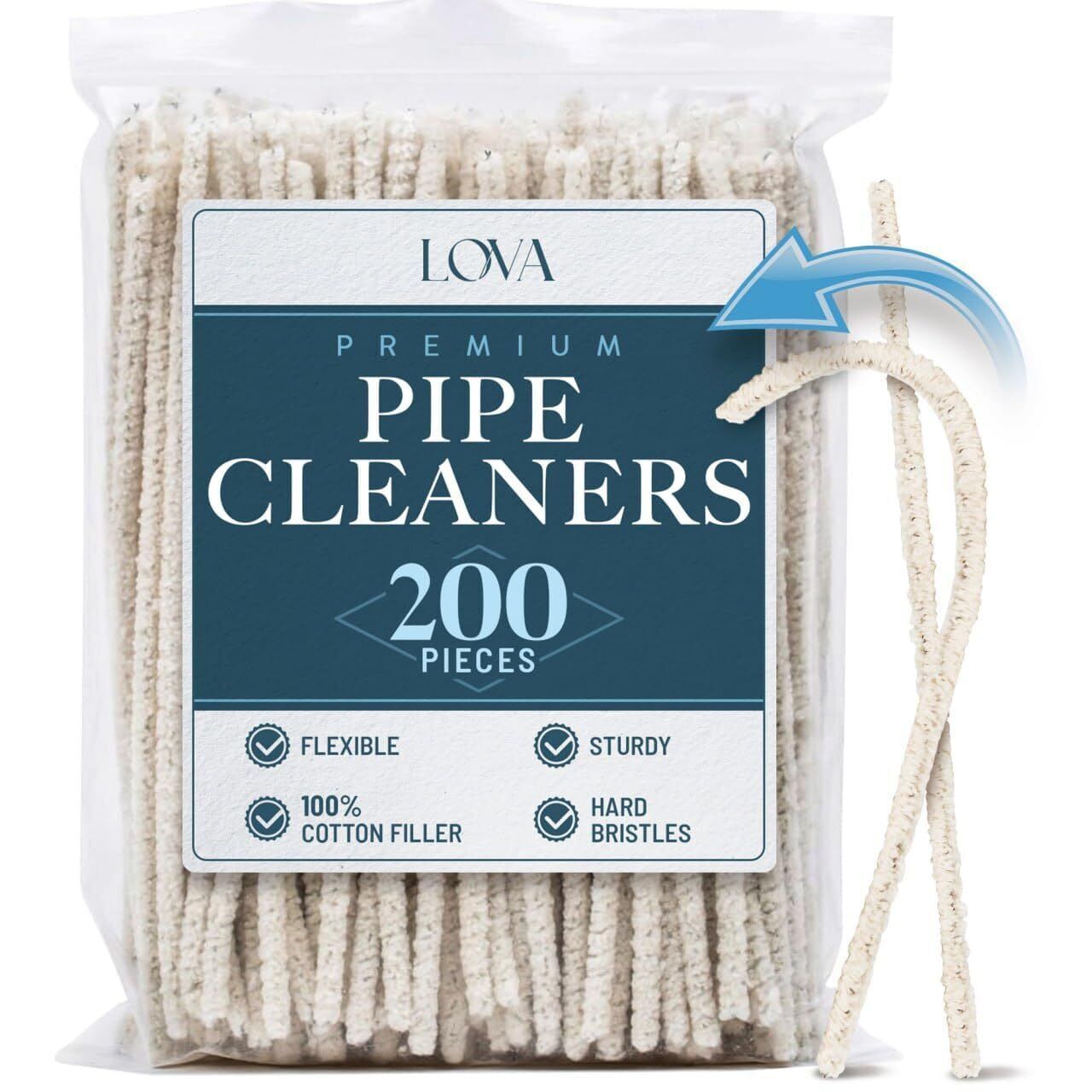 Pipe Cleaners Bulk (200 Hard Bristle) Easily Cleans and Craft Arts and Crafts