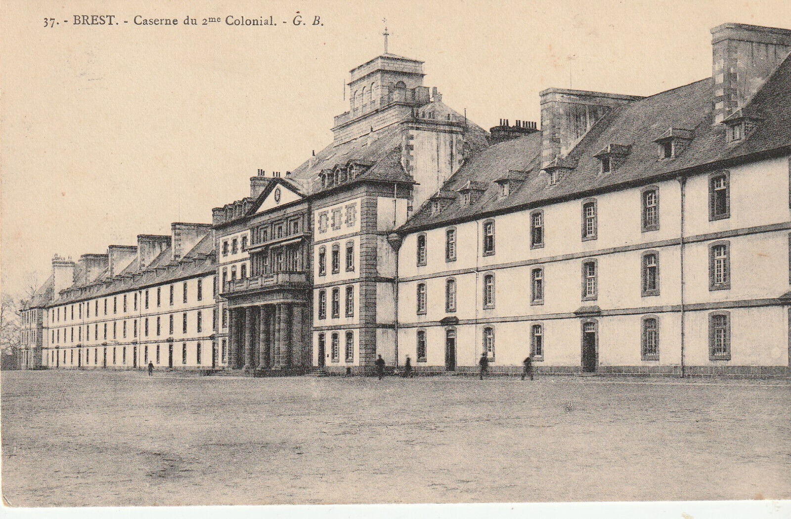 CPA BREST BARRACKS OF THE 2nd COLONIAL