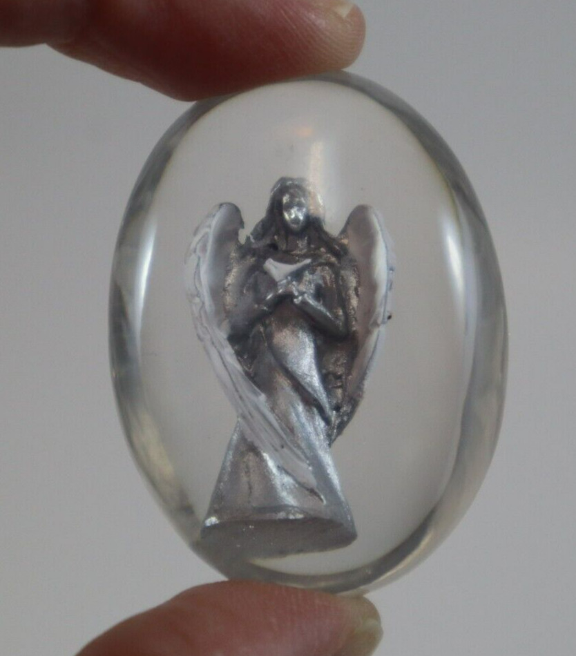 U2 silver Tranquility angel acrylic stone figurine Ganz Have faith in God heal