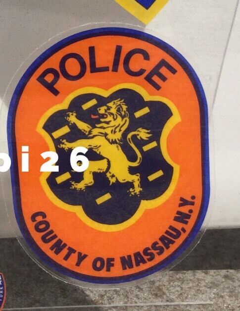 Nassau County Police “Collectible”  Inside decal  LI NY NYS
