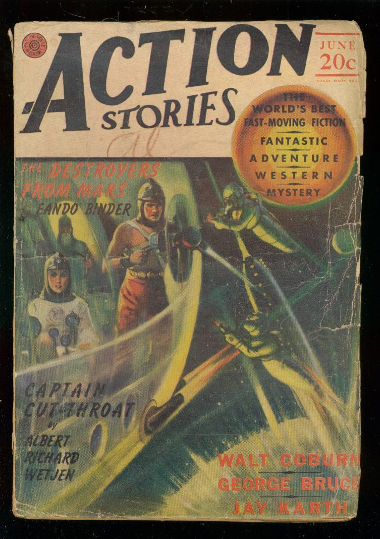 Action Stories--June 1940--Pulp Magazine--Fiction House--G