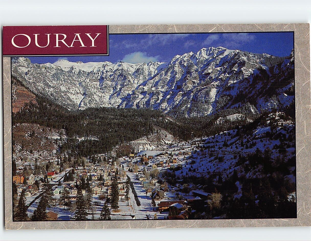 Postcard Picturesque Ouray Colorado with the \