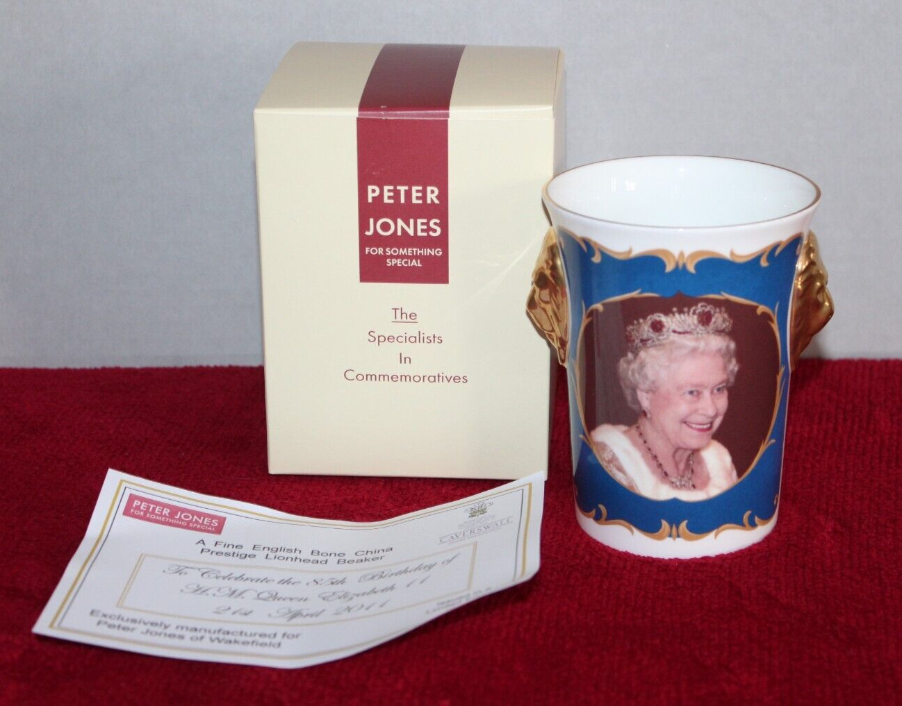 Lion Head Beaker to Celebrate 85th Birthday of H.M. Queen Elizabeth II 56/500