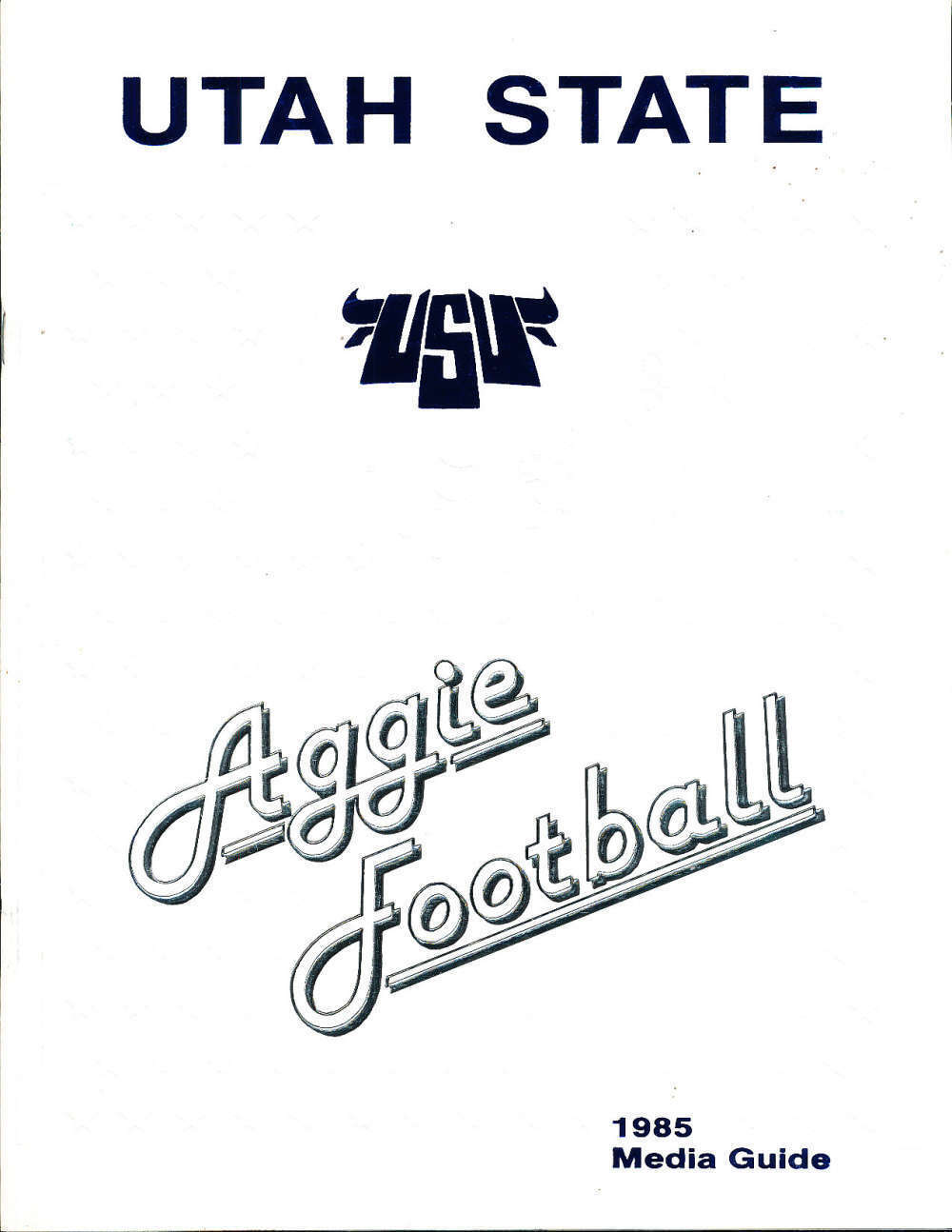 1985 Utah State Football Press Media Guide CFBmg16