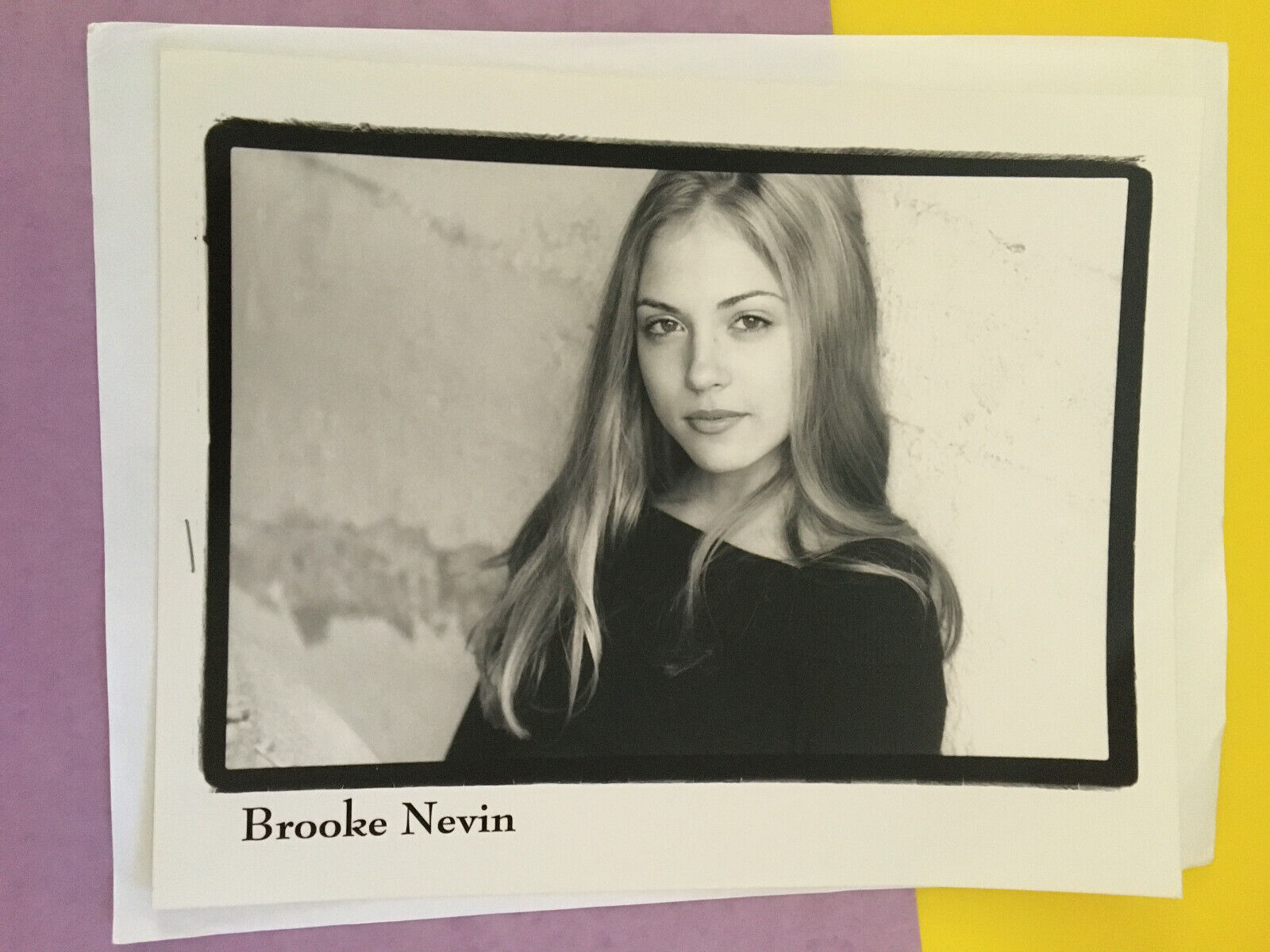 Brooke Nevin #2 , original talent agency headshot photo with credits