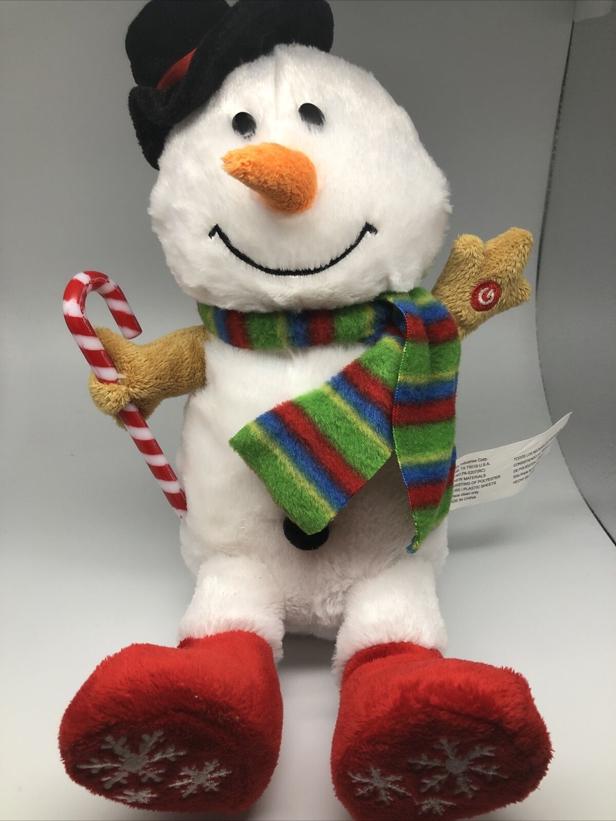 Gemmy Animated Christmas Winter Singing Plush Sings & Moves Feet Sits Target
