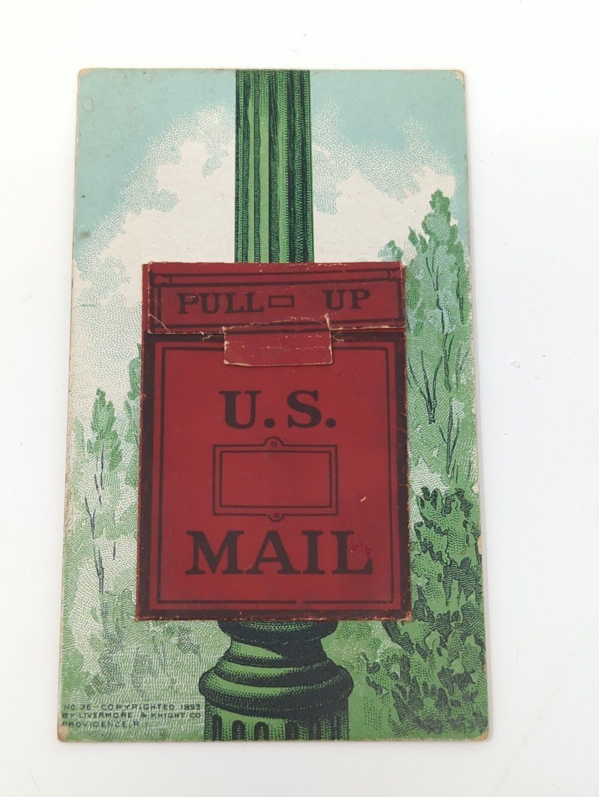 Antique 1893 US Post Card by Livermore & Knight Co. Providence R.I. Postcard