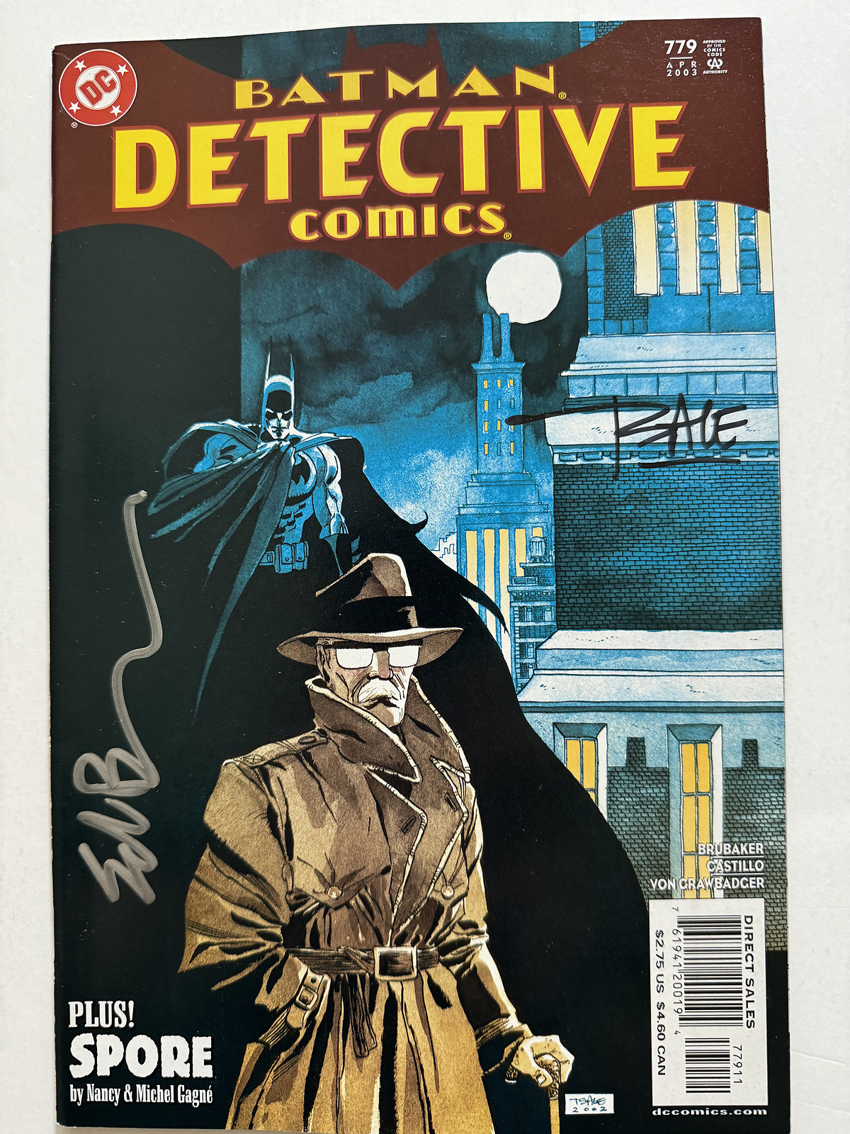Batman Detective Comics #779 DC -2x SIGNED Tim Sale Ed Brubaker