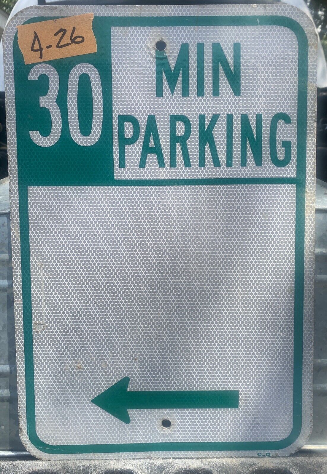 Retired Street/Road Sign (30 Minute Parking) 12\