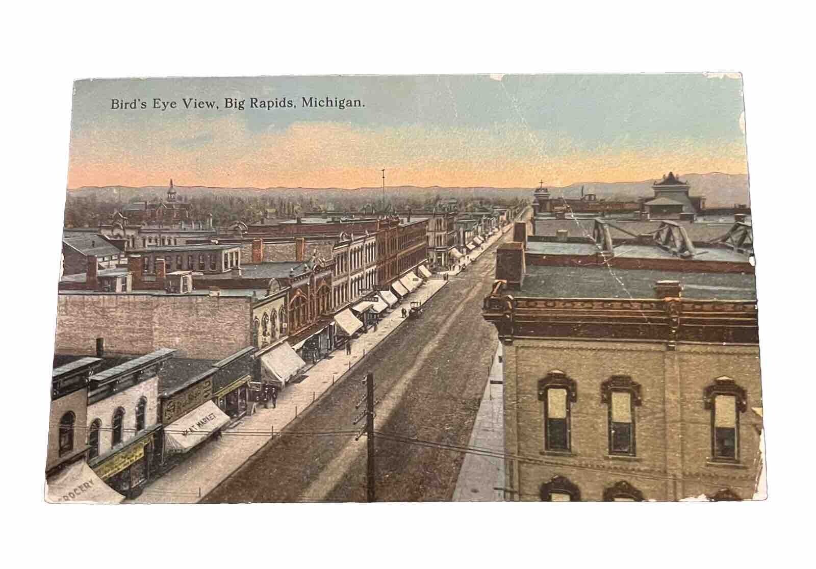 1919 Big Rapids, Michigan Postcard \