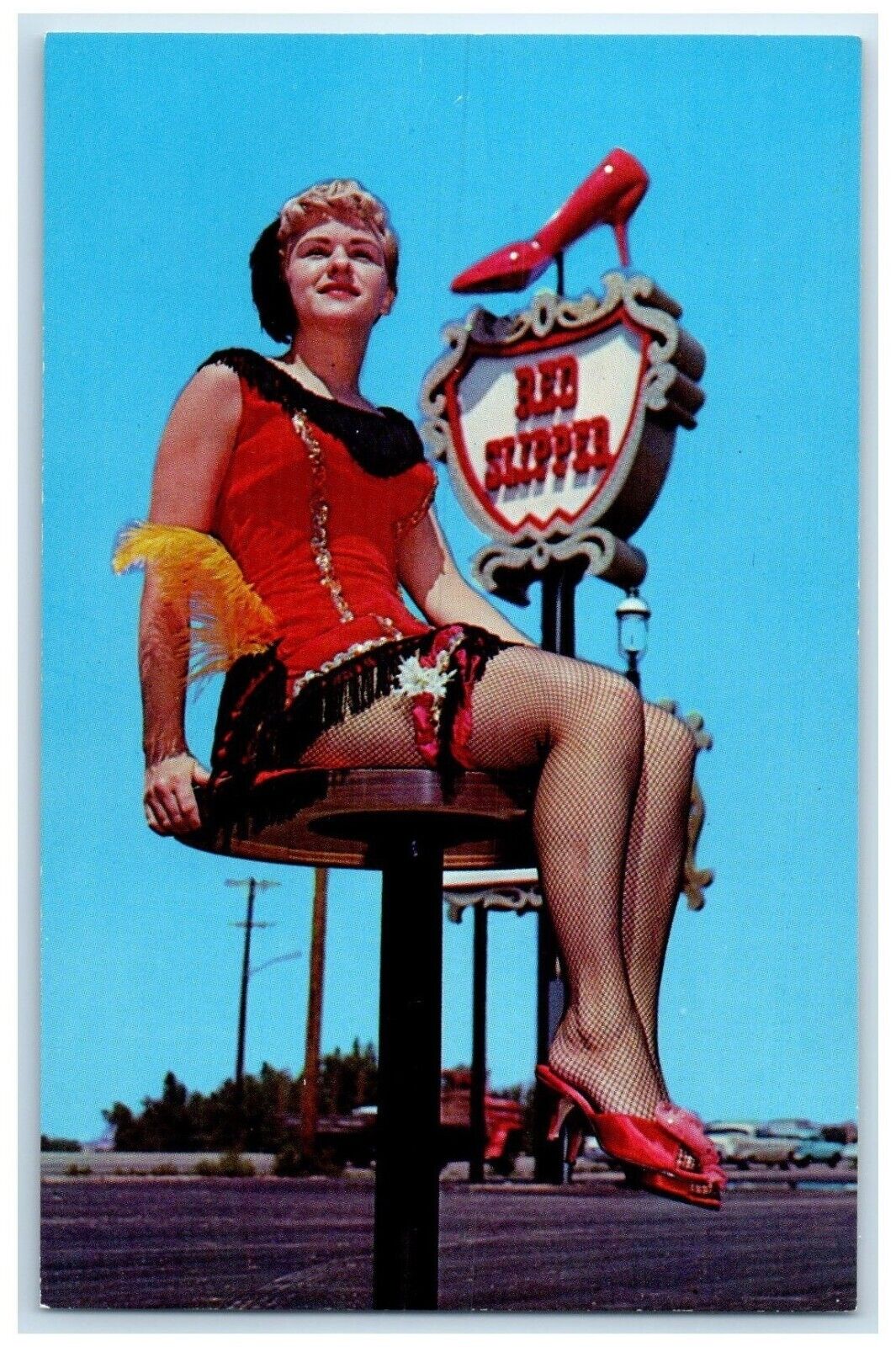 c1950\'s Cherry Creek Inn Motel Hotel Sexy Woman Denver Colorado CO Postcard