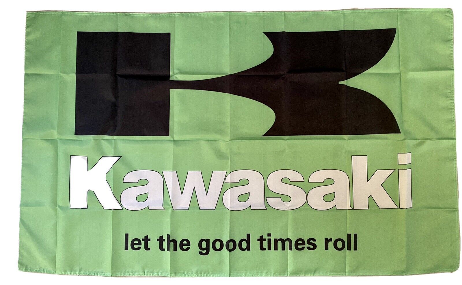 KAWASAKI 3x5ft FLAG BANNER FLAG SNOWMOBILE MAN CAVE GARAGE teryx 1000
