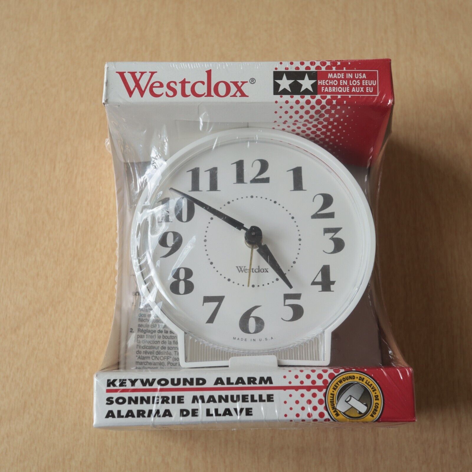 Vintage WESTCLOX Keywound Alarm Clock 15033 \
