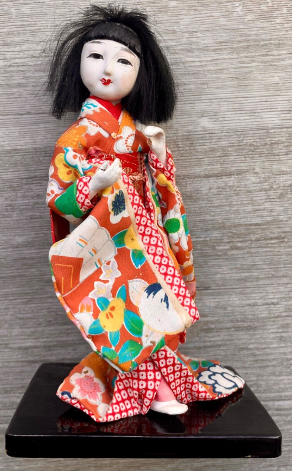 Beautiful Vintage VTG Japanese Doll Kimono 8