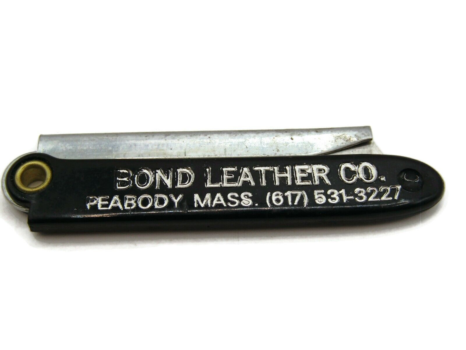 Bond Leather Co Pocket Razer Vintage Advertising Peabody Mass