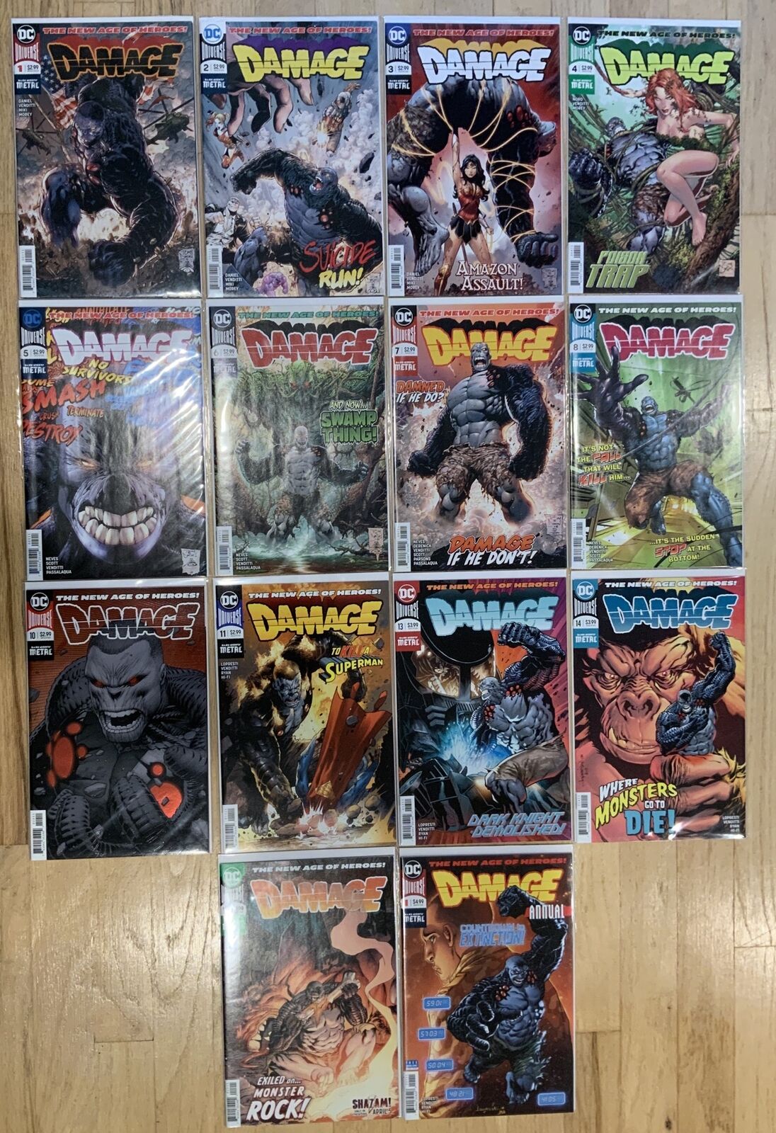 DC Comics Damage Lot Of 14, #1-#15, Annual #1, No #9 Or #12 New NM