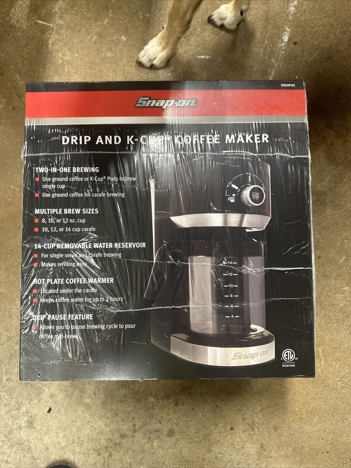 Snap-On  SSX24P101 Drip & K-Cup 14 Cup Two-In_One Coffee Maker NEW