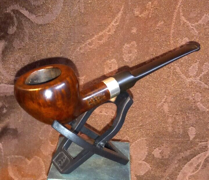 NICE VTG USED ESTATE MARLBOROUGH ACORN PIPE W/SILVER BAND CLEANED AND POLISHED