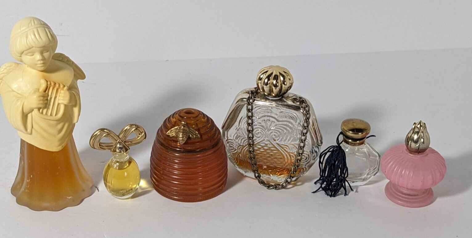 Vintage Lot of 6 Avon & L. Taylor Perfume Cologne Bottles Collectible