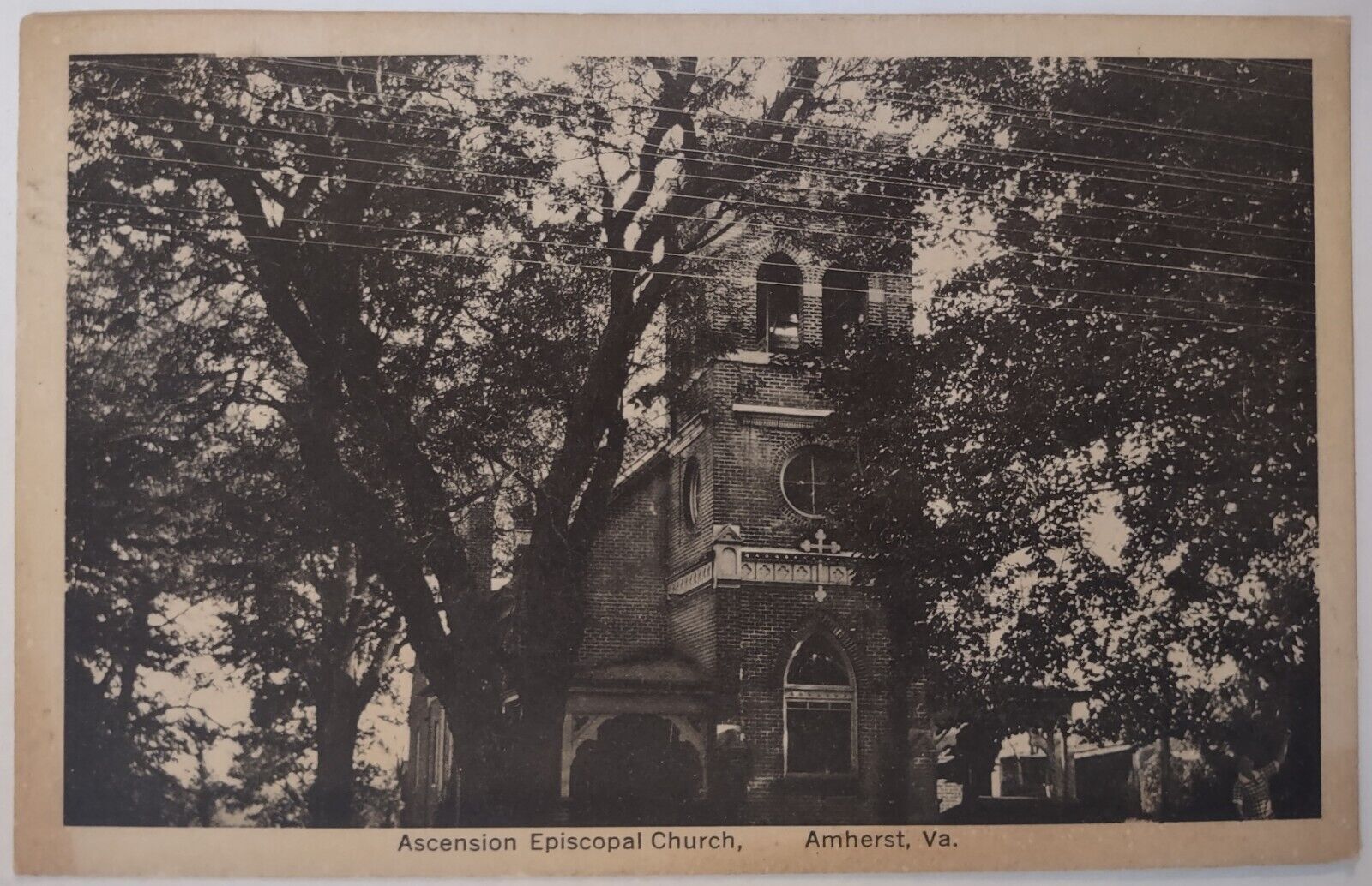 Vintage Postcard Ascension Episcopal Church Amherst Virginia b AA40
