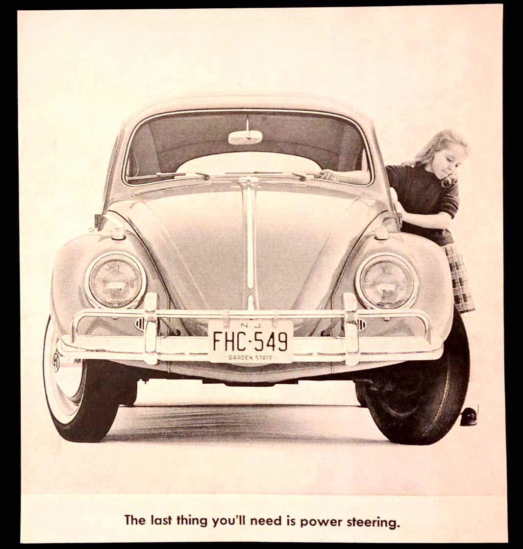Volkswagen Beetle Original 1963 Vintage Print Ad