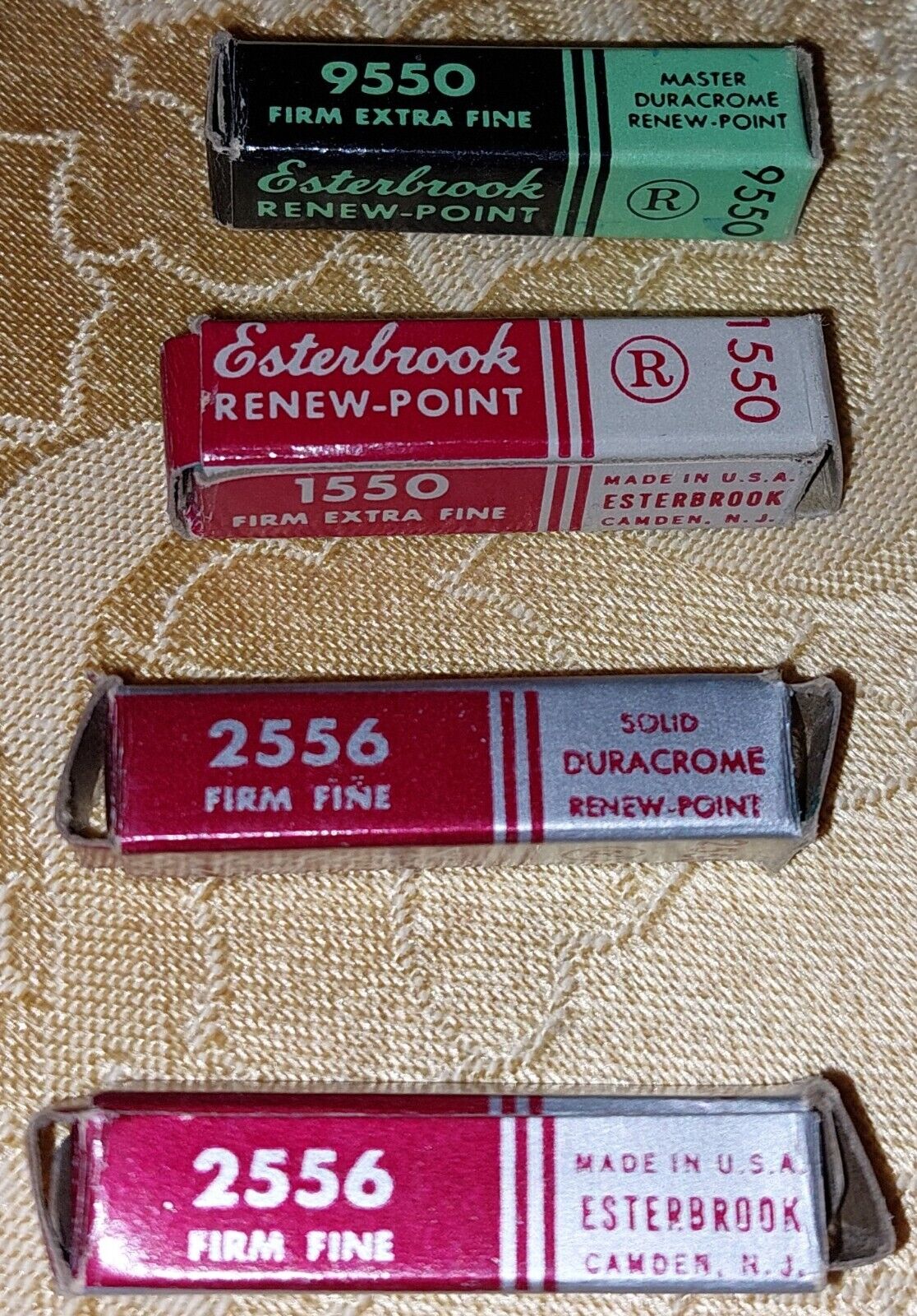 4 Count Vintage Esterbrook Nibs Preowned Used in Boxes 9550 1550 2556 2556