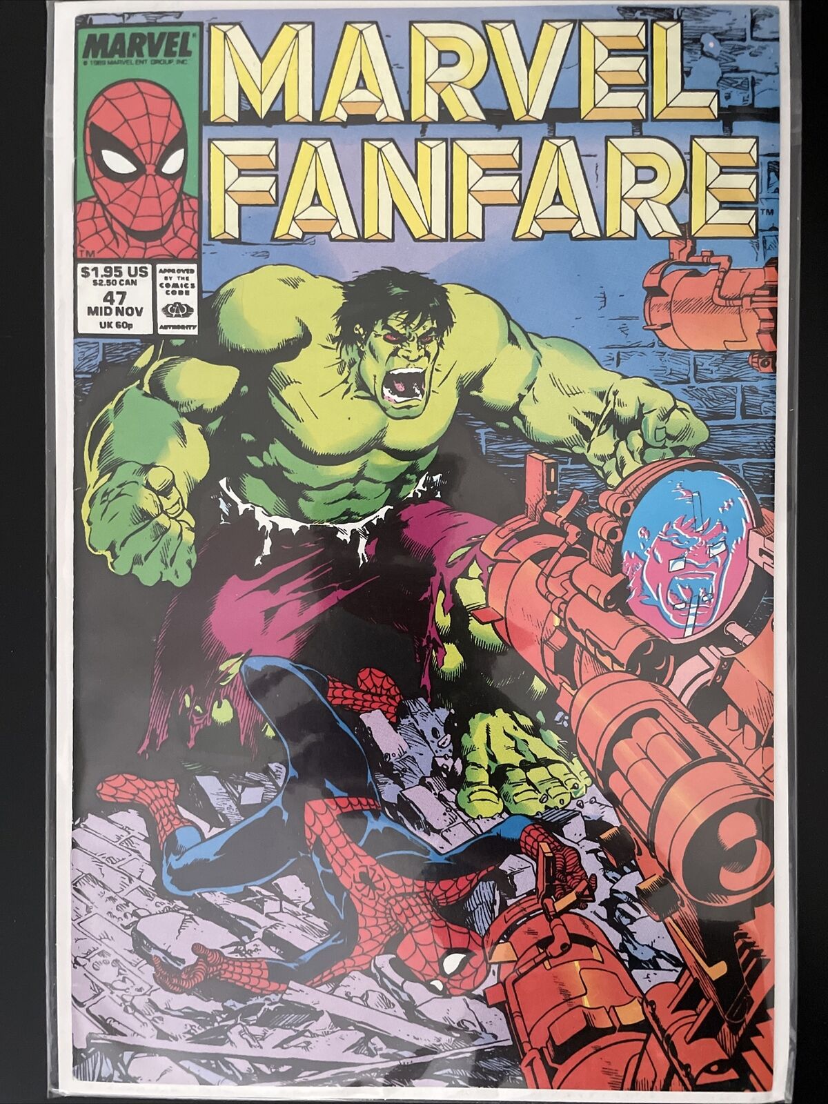 Marvel Fanfare #47 (Marvel) Incredible Hulk Spider-Man Newsstand