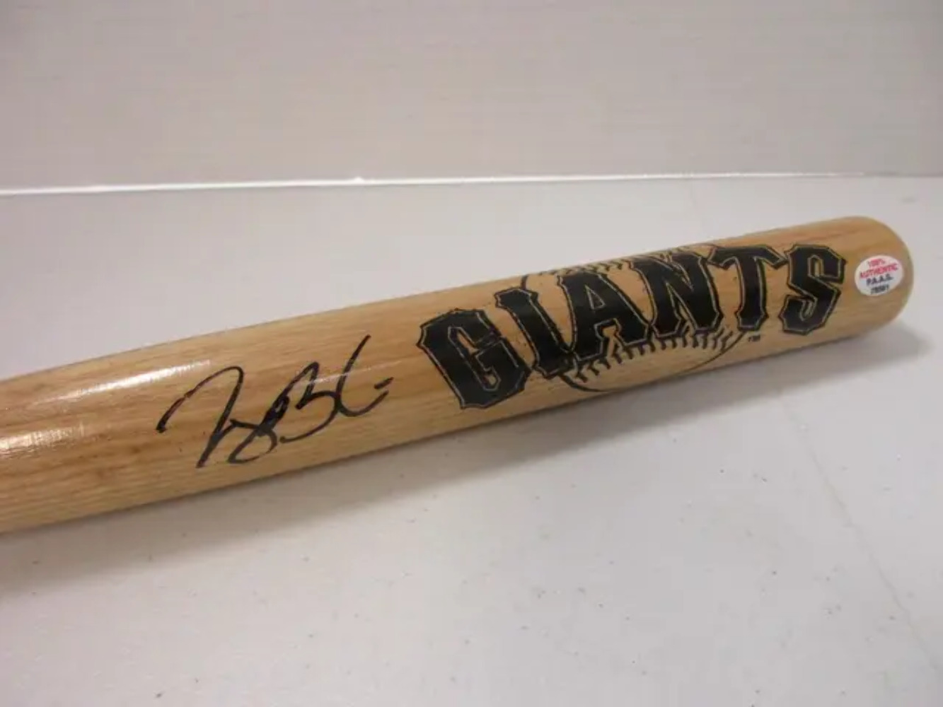 Joey Bart of the San Francisco Giants signed autographed mini bat PAAS COA 561