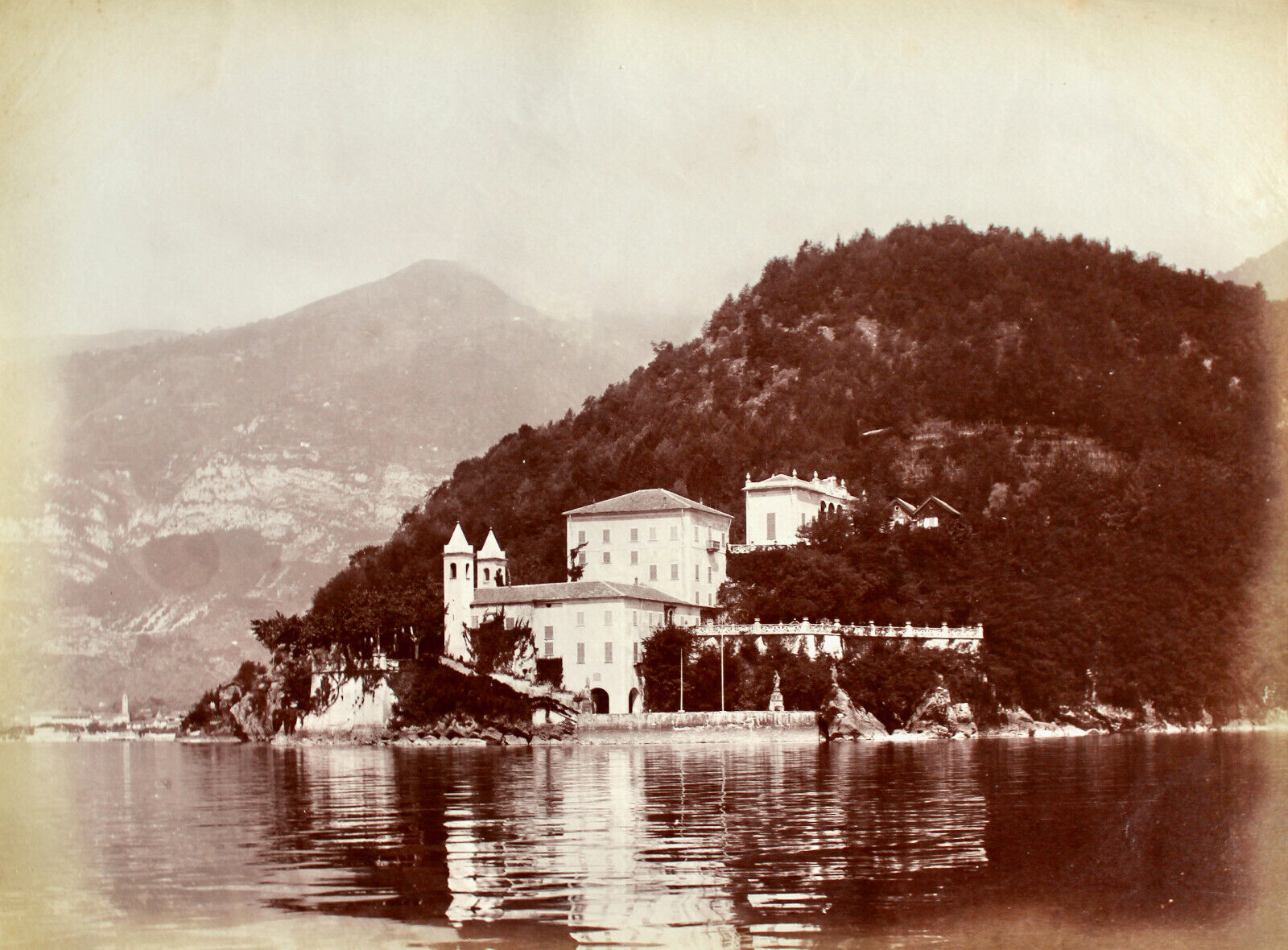 CARLO BROGI - LAKE COMO ca 1881 SEVEN Original ALBUMEN Photographs
