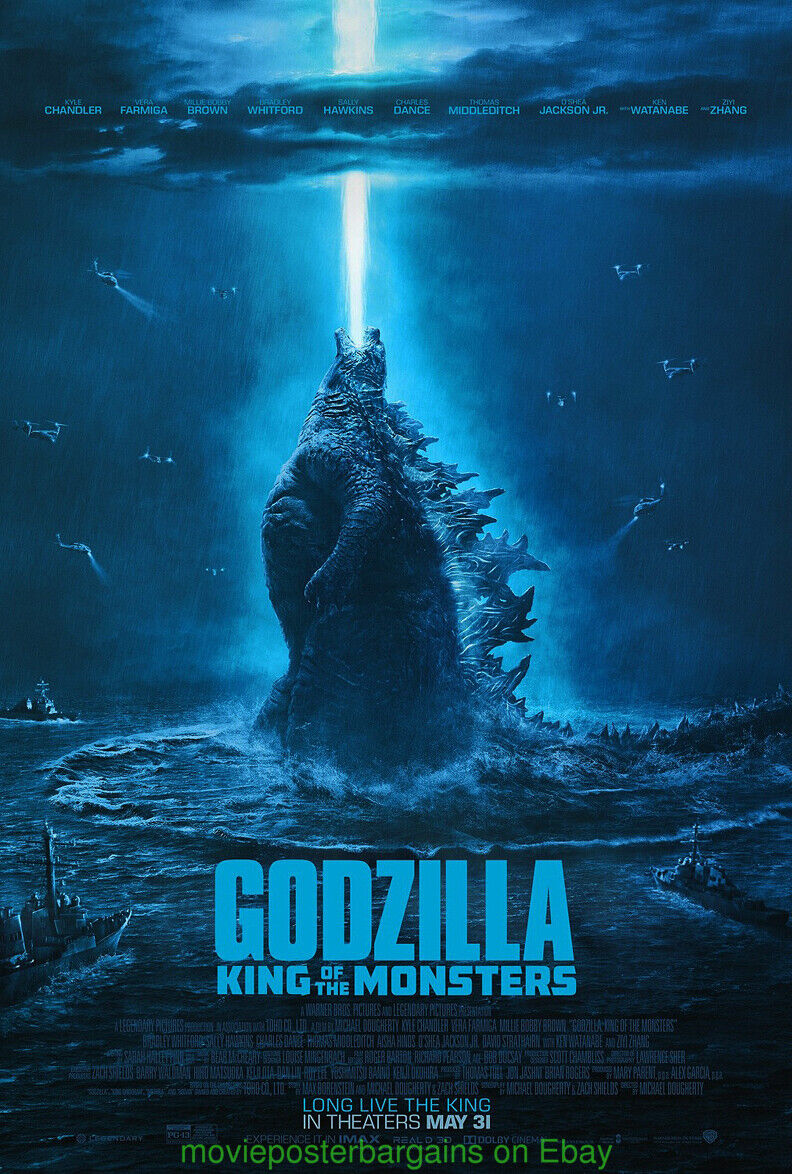 GODZILLA King Of Monsters MOVIE POSTER Original Double S 27x40 Final  Style 2018