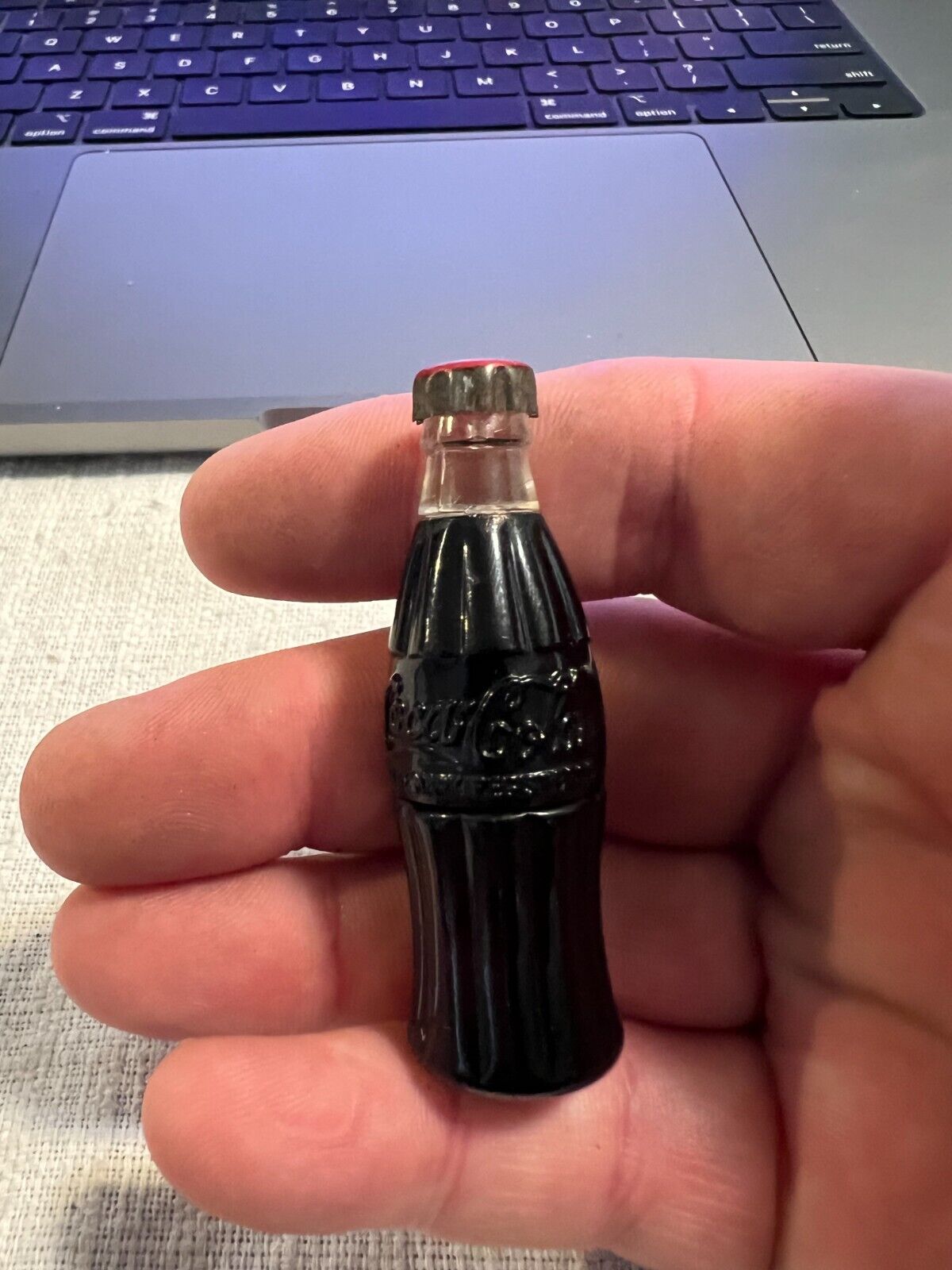 Vintage Mini Coca Cola Bottle Cigarette Lighter 2 1/2\