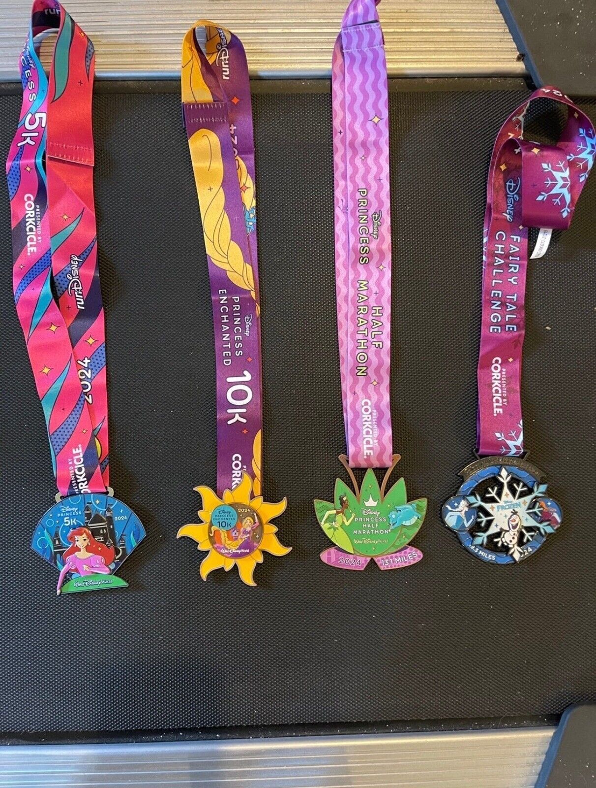 2024 Disney World RunDisney Princess Half Marathon Challenge Medal Set
