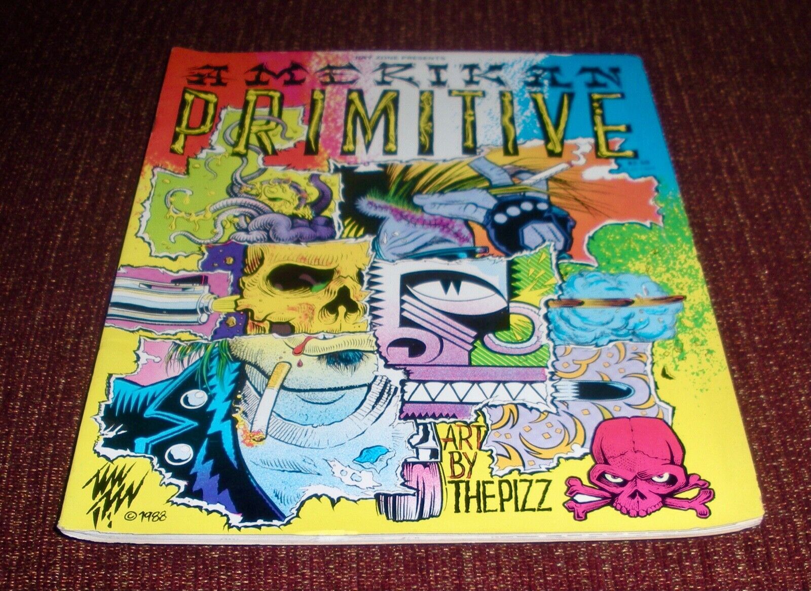 Amerikan Primitive Comic (1989) Art By The Pizz (Published by 3-D Zone)