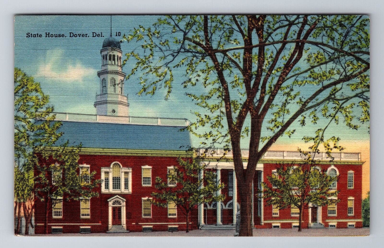 Dover DE-Delaware, State House, c1942 Antique Vintage Souvenir Postcard