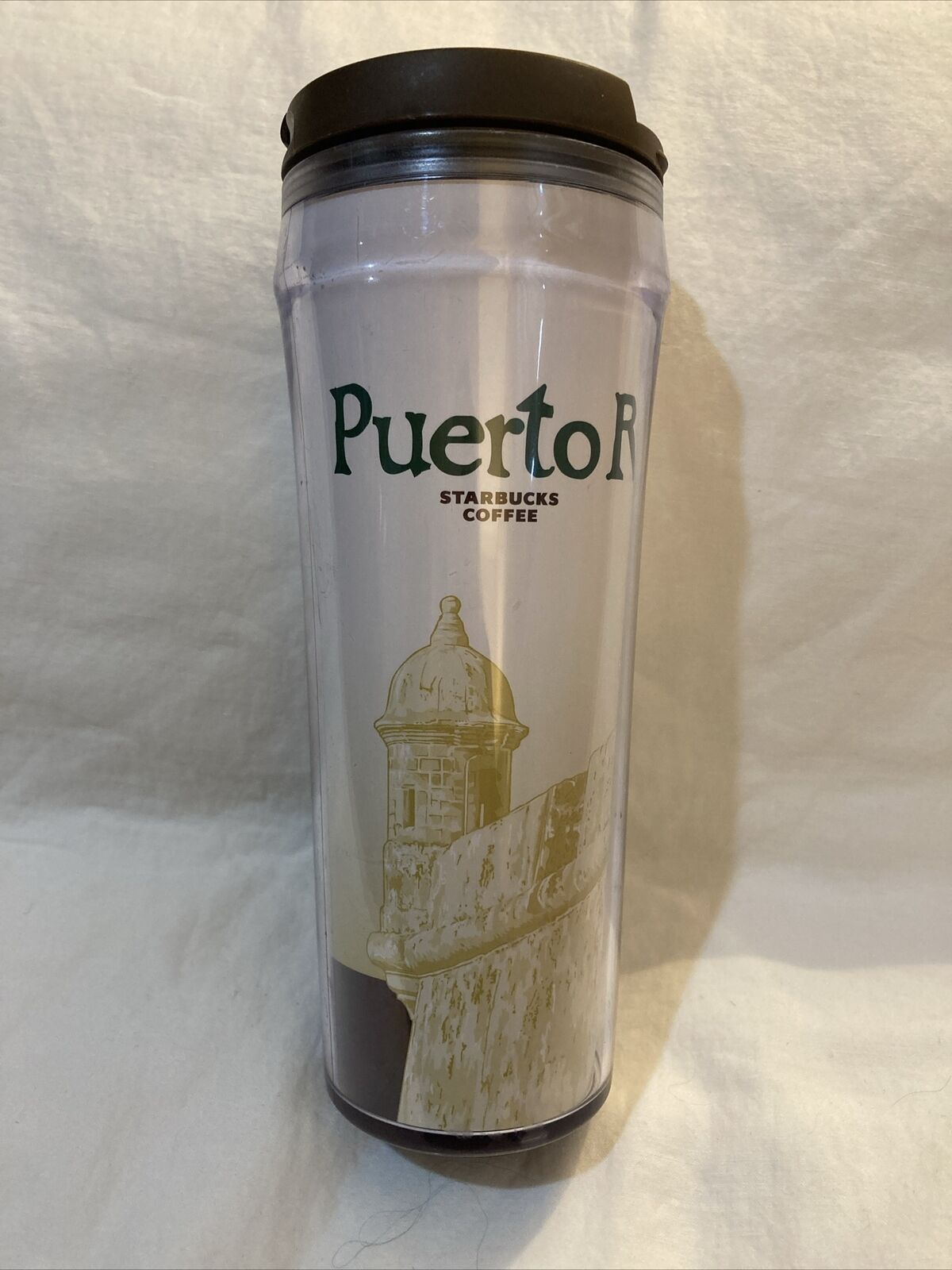 2004 Starbucks Global Icon Collection Puerto Rico Double Wall Tumbler/Cup 12 oz.