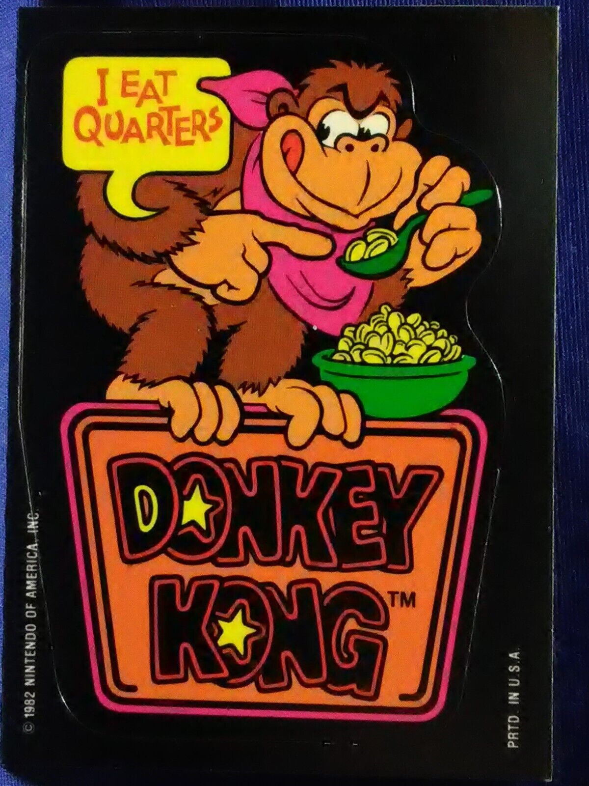 1982 Topps Donkey Kong Nintendo Sticker trading Cards U-Pick-1